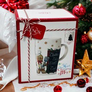 New Lenox Gingerbread Magic Mug Coffee Tea Cocoa Christmas Tree Heat Changing